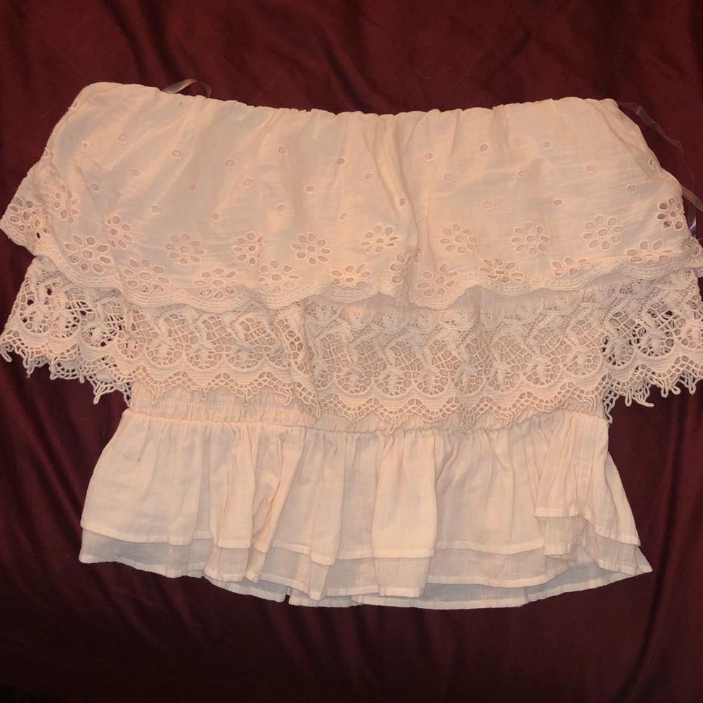 Strapless summer top